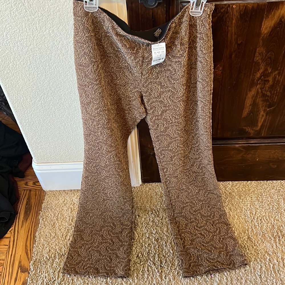 Tan sparkle pant